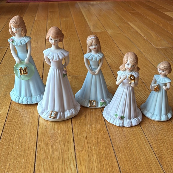 Enesco Retired GROWING UP BIRTHDAY GIRLS (sold individually) - Picture 1 of 12